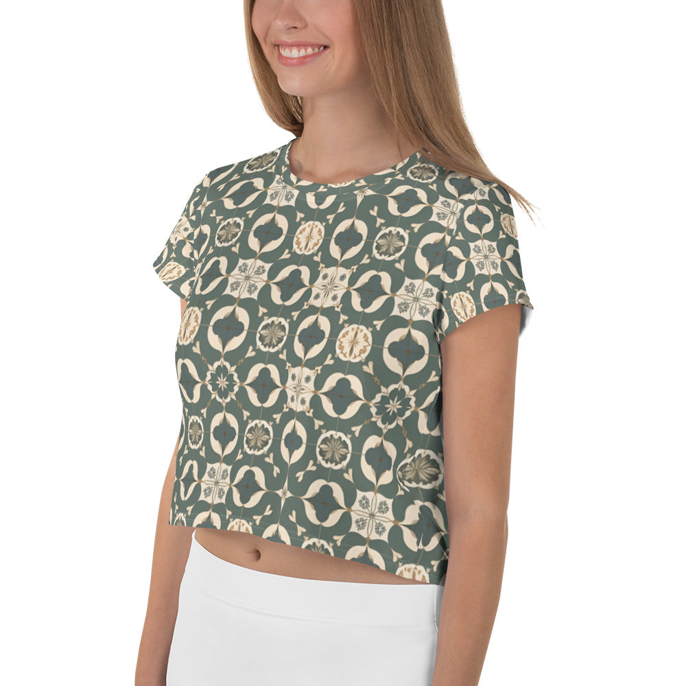 All-Over Print Crop Tee