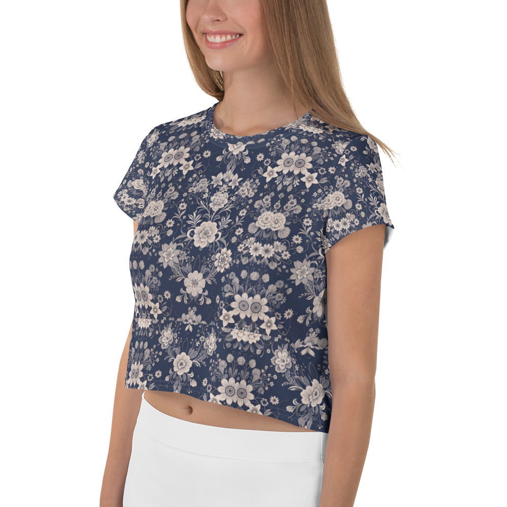 All-Over Print Crop Tee