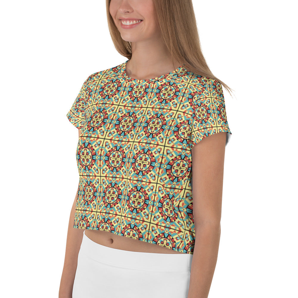 All-Over Print Crop Tee