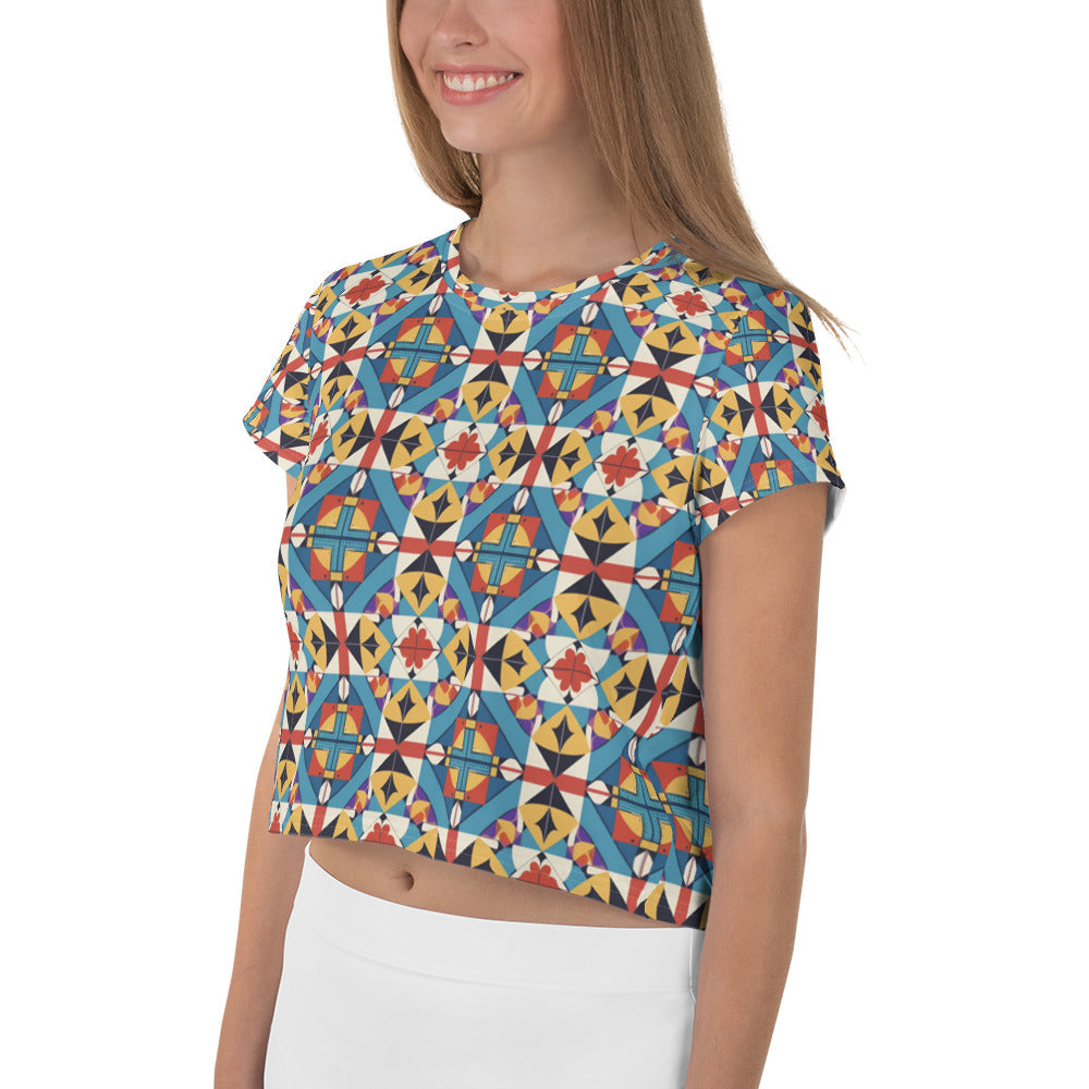 All-Over Print Crop Tee