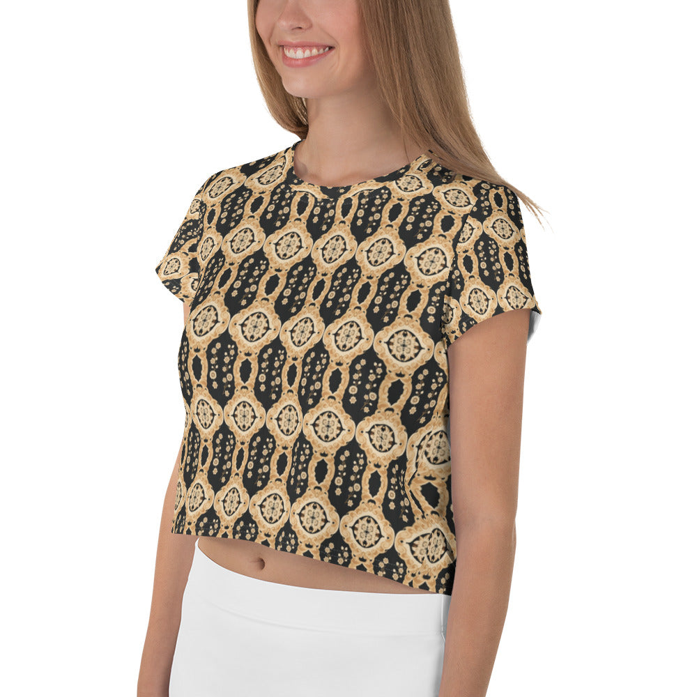 All-Over Print Crop Tee