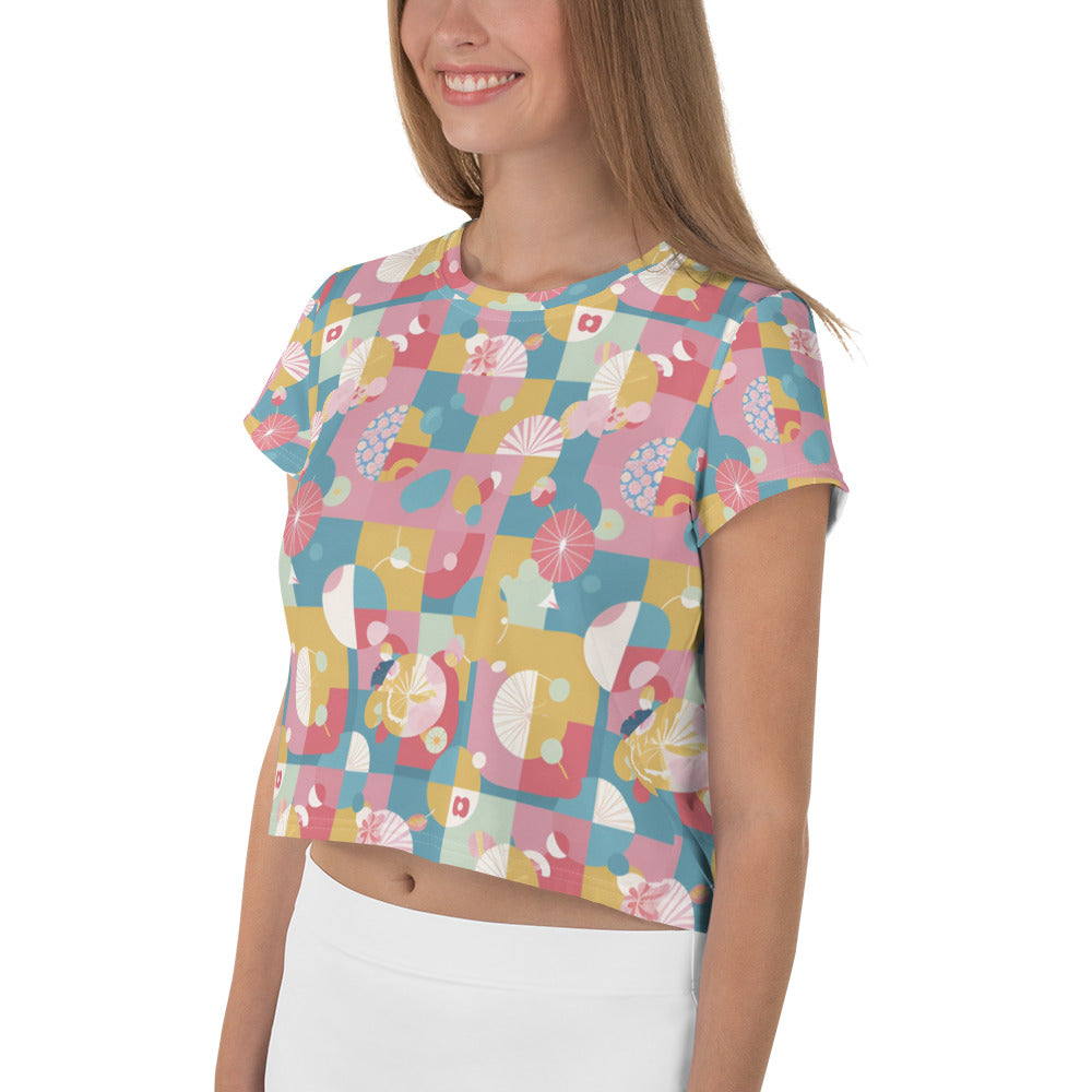 All-Over Print Crop Tee