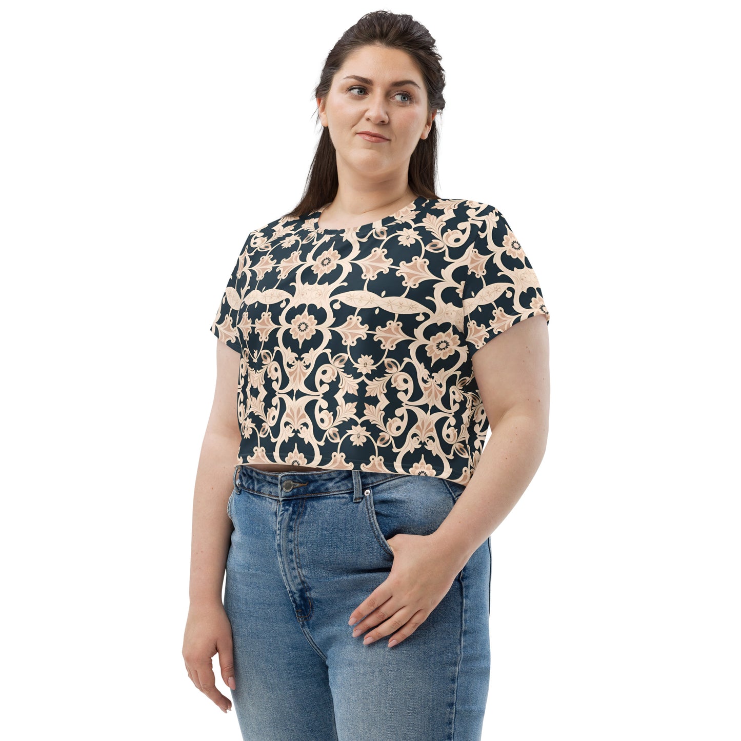 All-Over Print Crop Tee