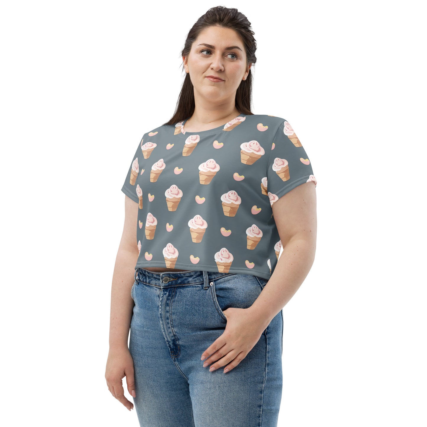 All-Over Print Crop Tee