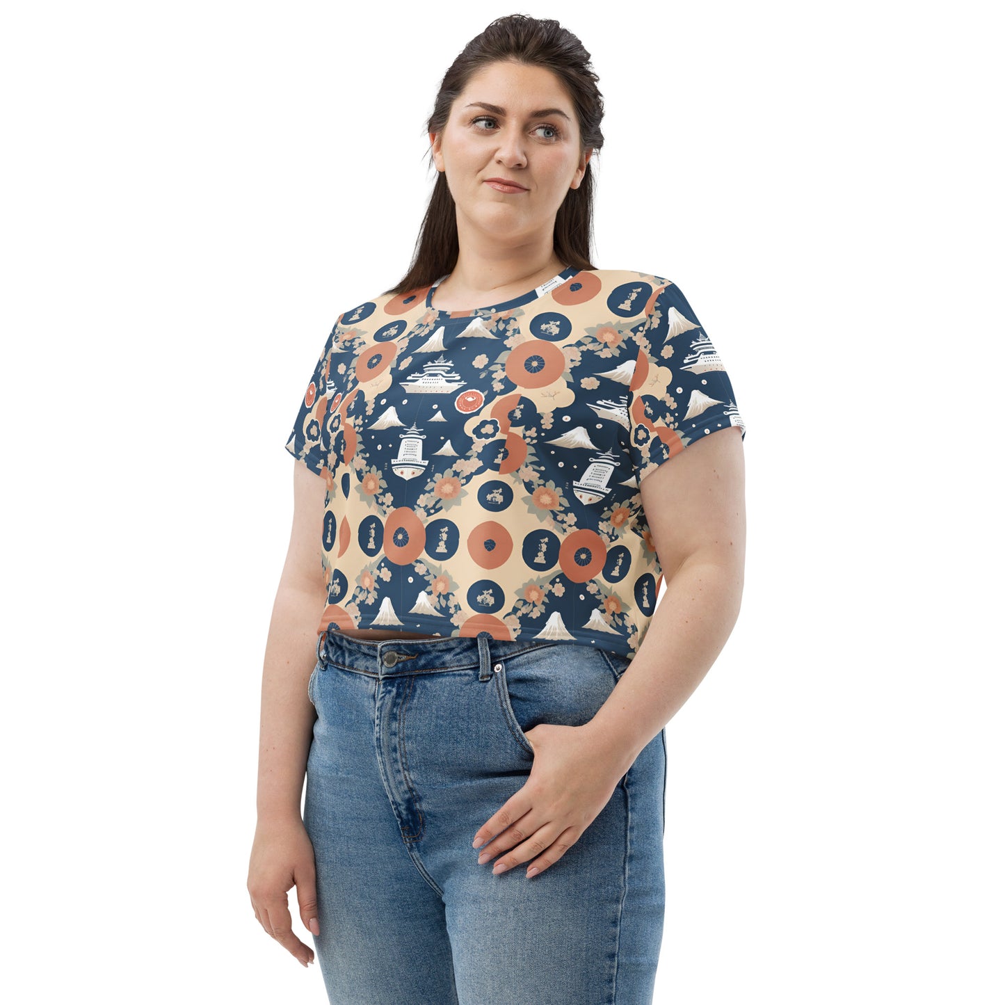 All-Over Print Crop Tee