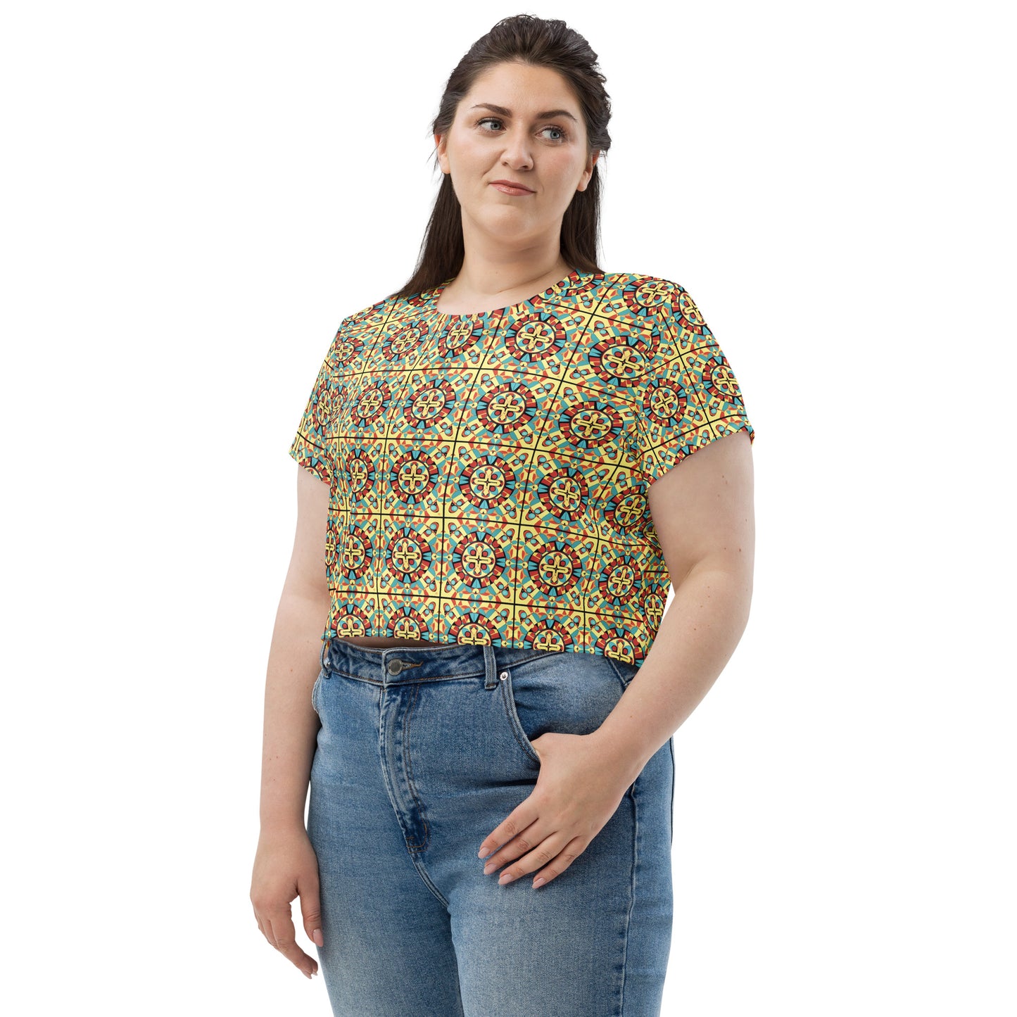 All-Over Print Crop Tee