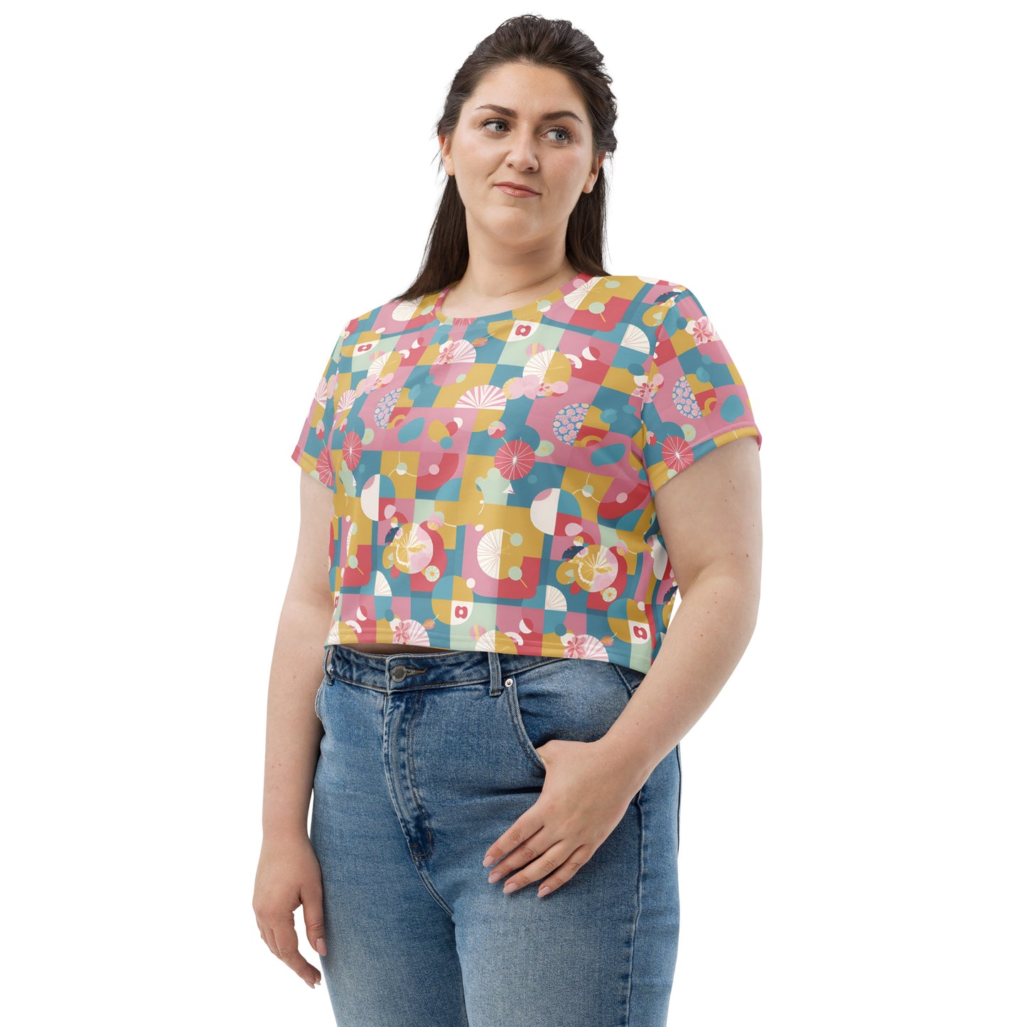 All-Over Print Crop Tee