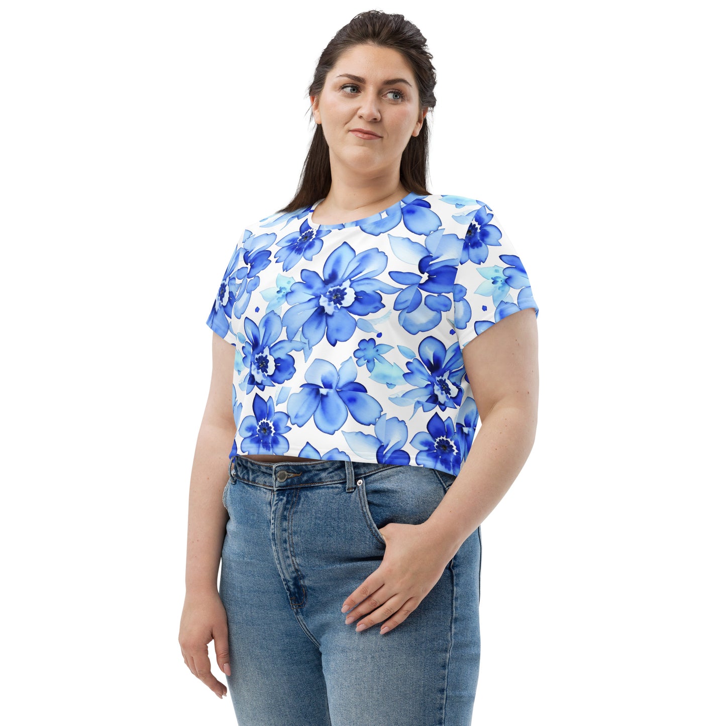 All-Over Print Crop Tee