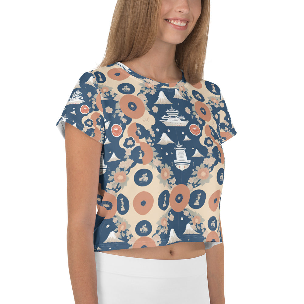 All-Over Print Crop Tee