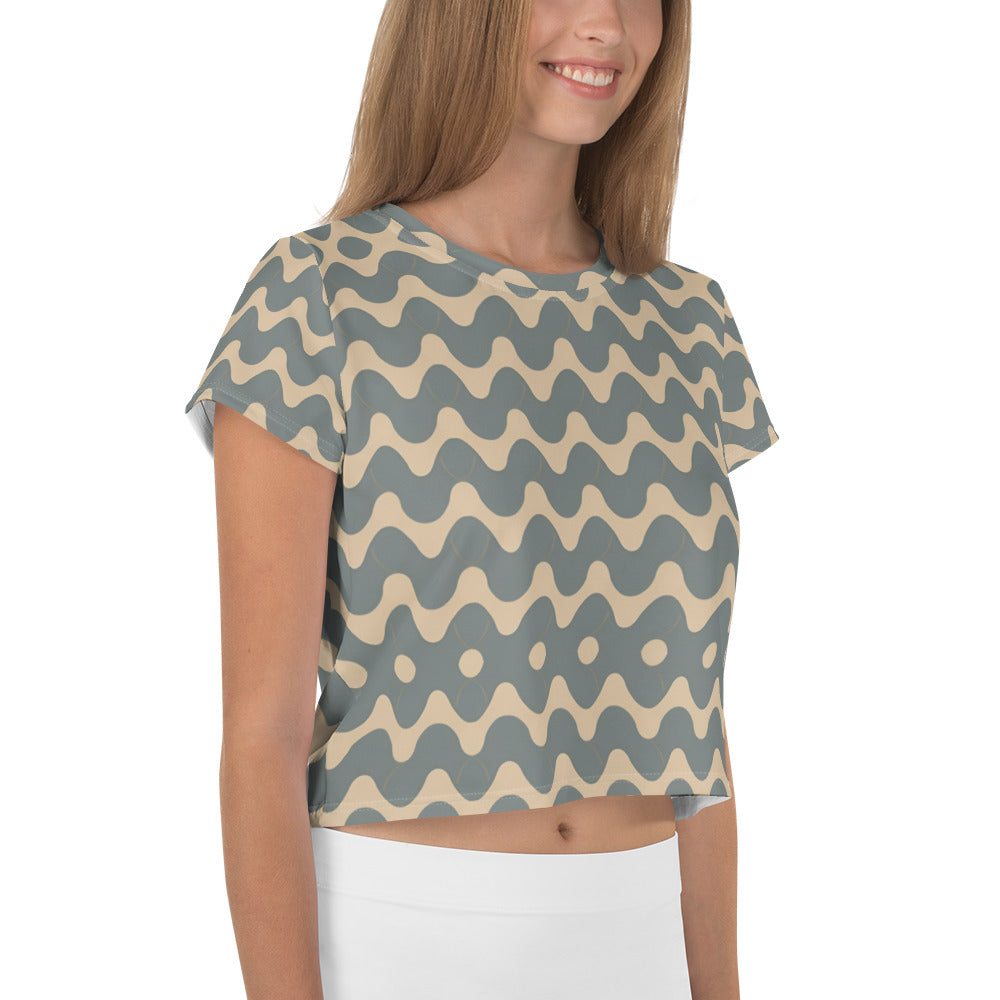 All-Over Print Crop Tee