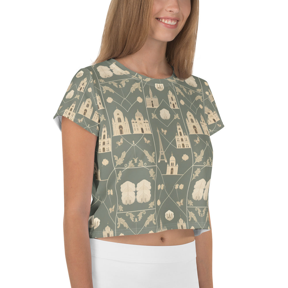 All-Over Print Crop Tee