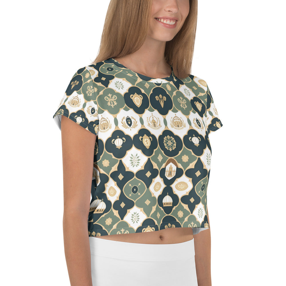 All-Over Print Crop Tee