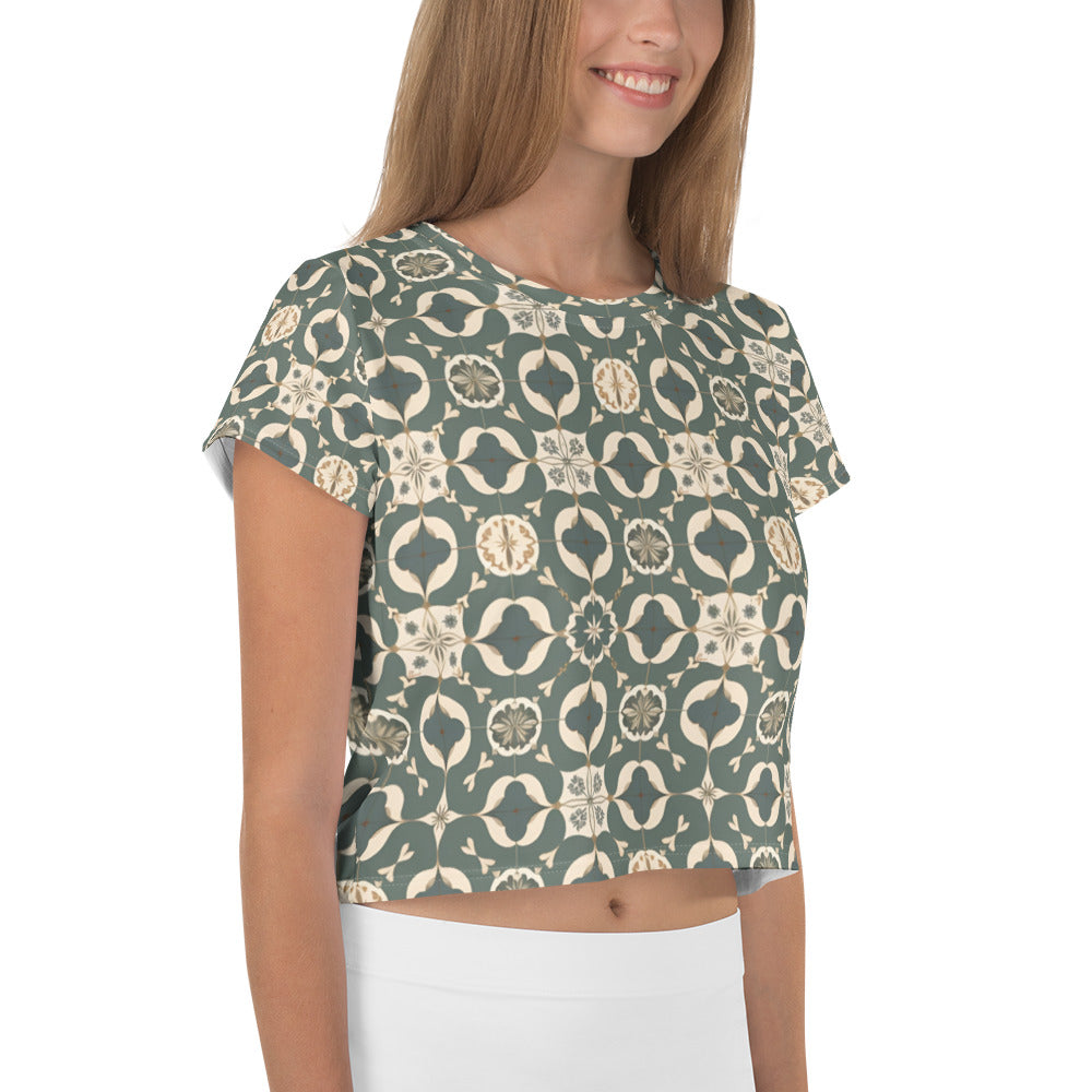 All-Over Print Crop Tee