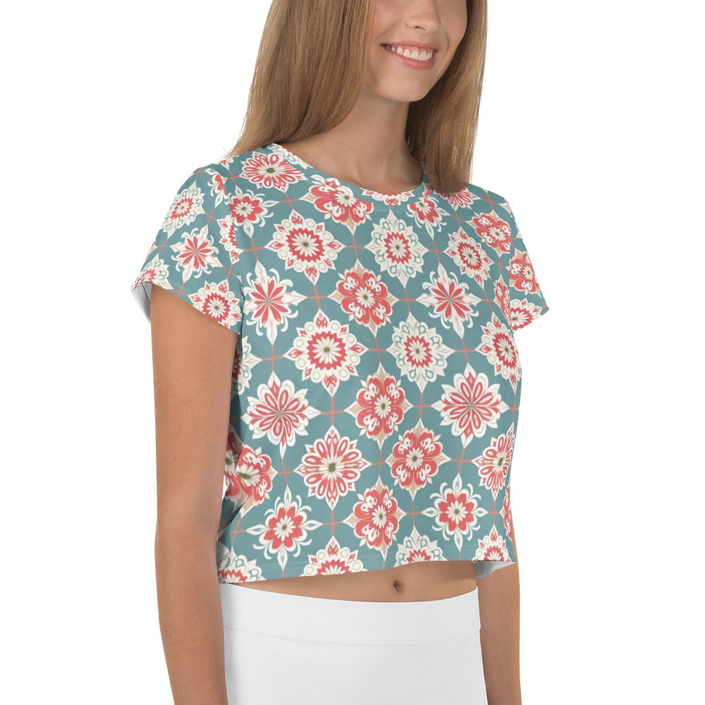 All-Over Print Crop Tee