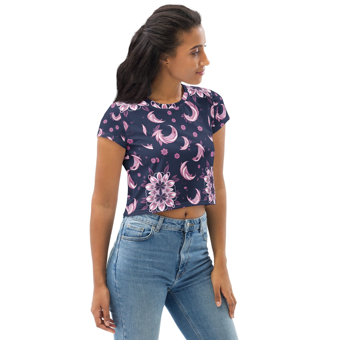 All-Over Print Crop Tee