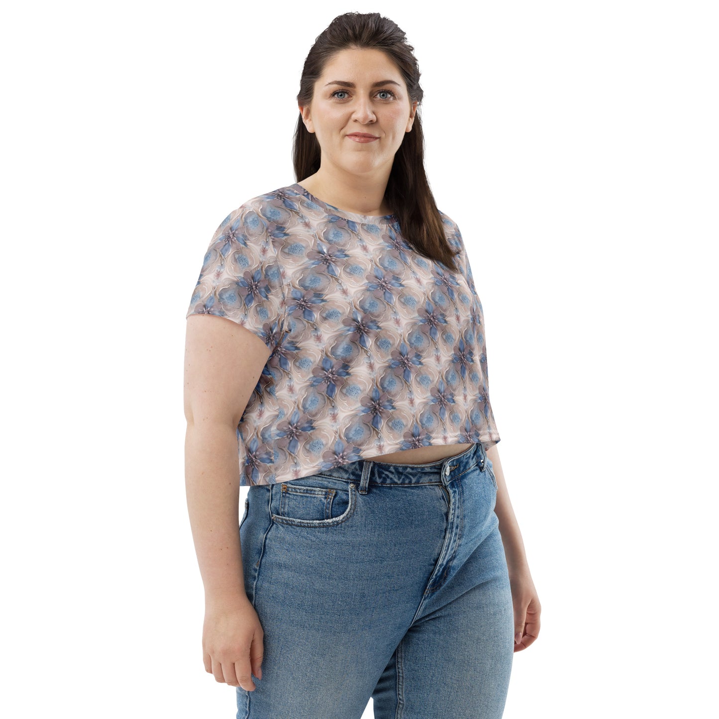 All-Over Print Crop Tee