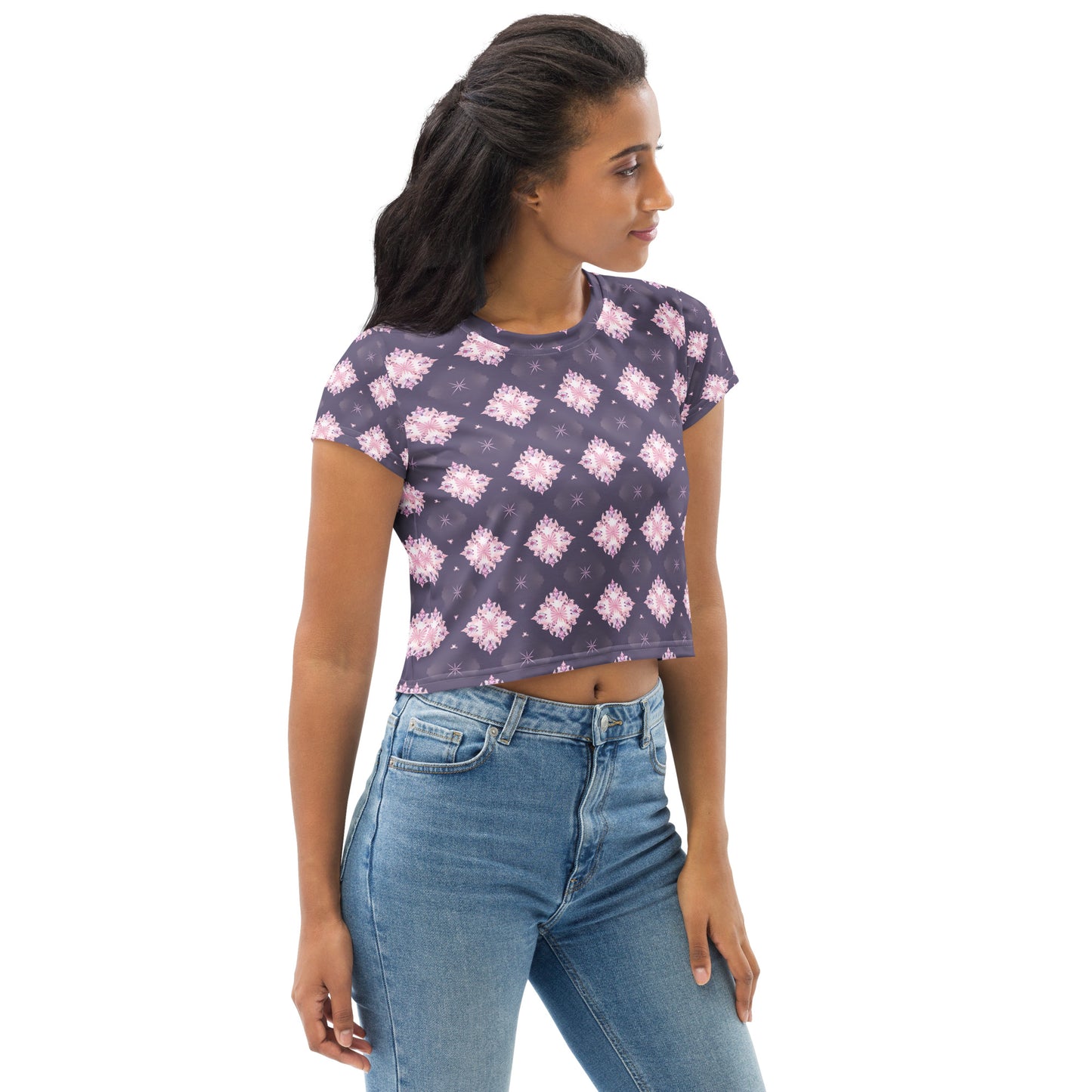 All-Over Print Crop Tee