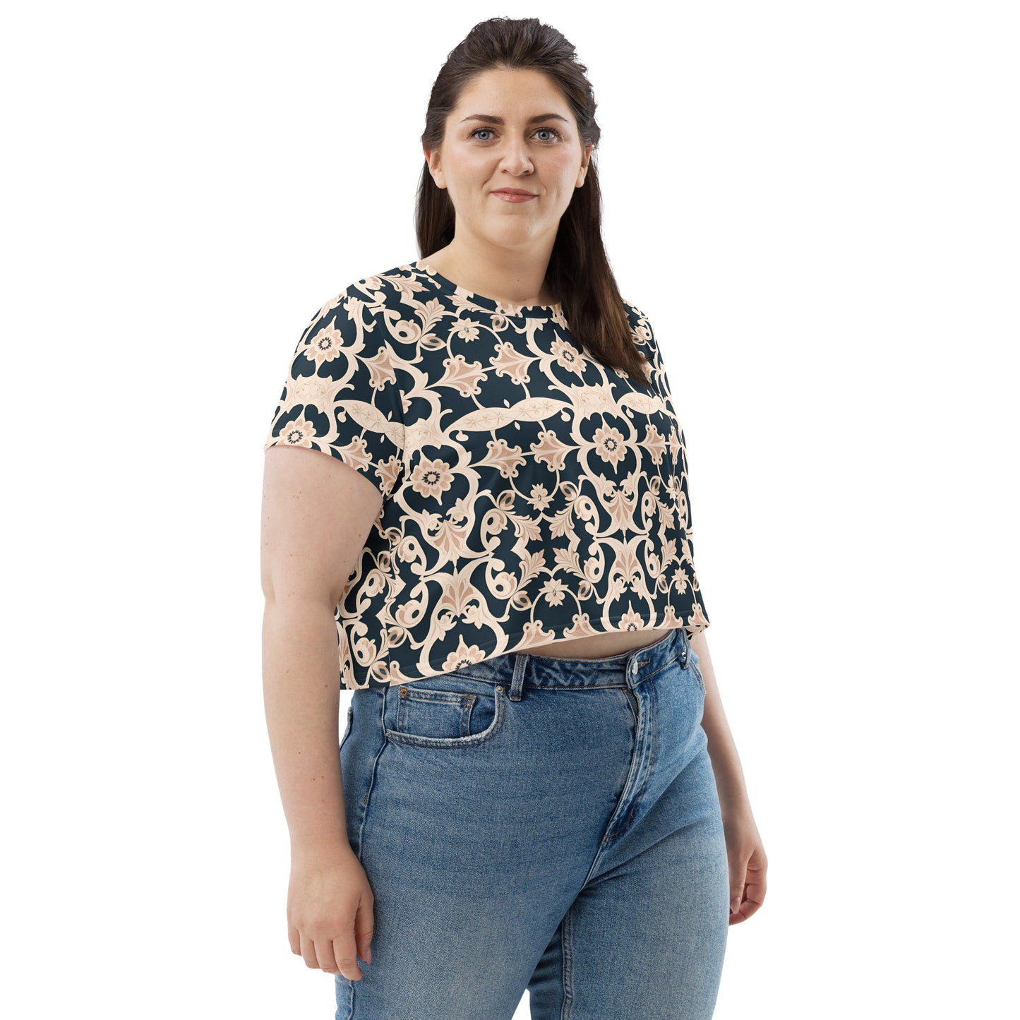 All-Over Print Crop Tee