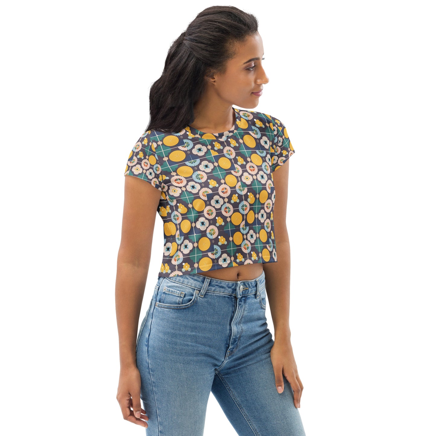 All-Over Print Crop Tee