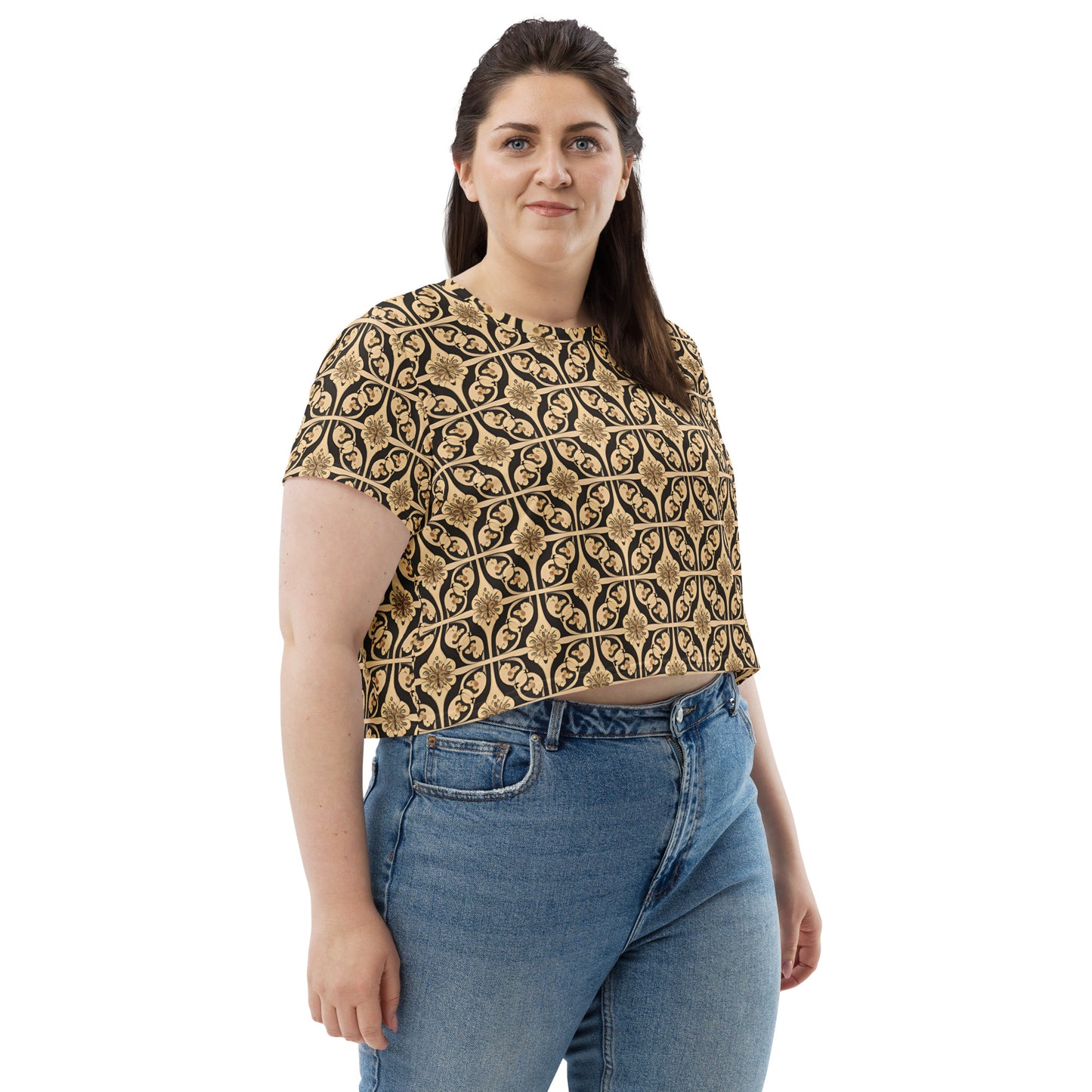 All-Over Print Crop Tee