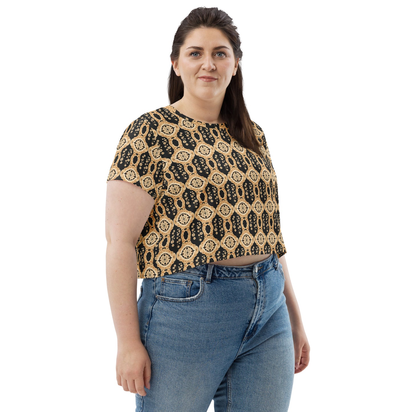 All-Over Print Crop Tee