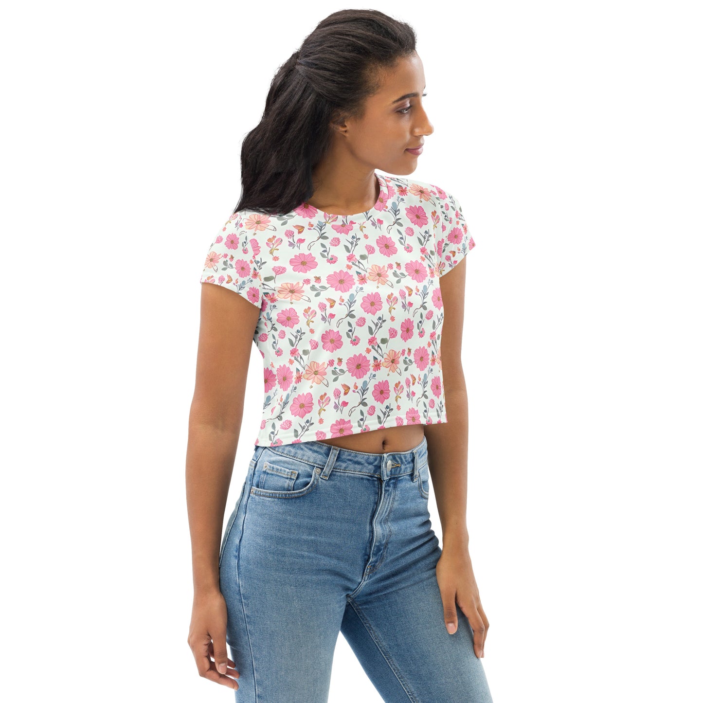 All-Over Print Crop Tee