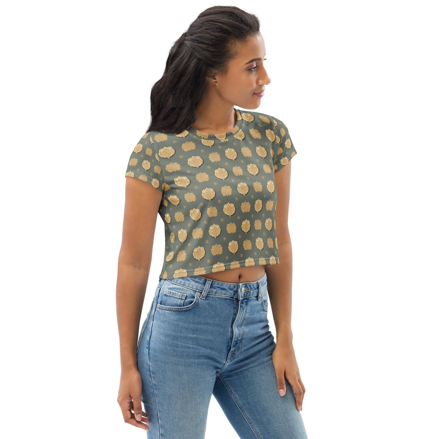 All-Over Print Crop Tee