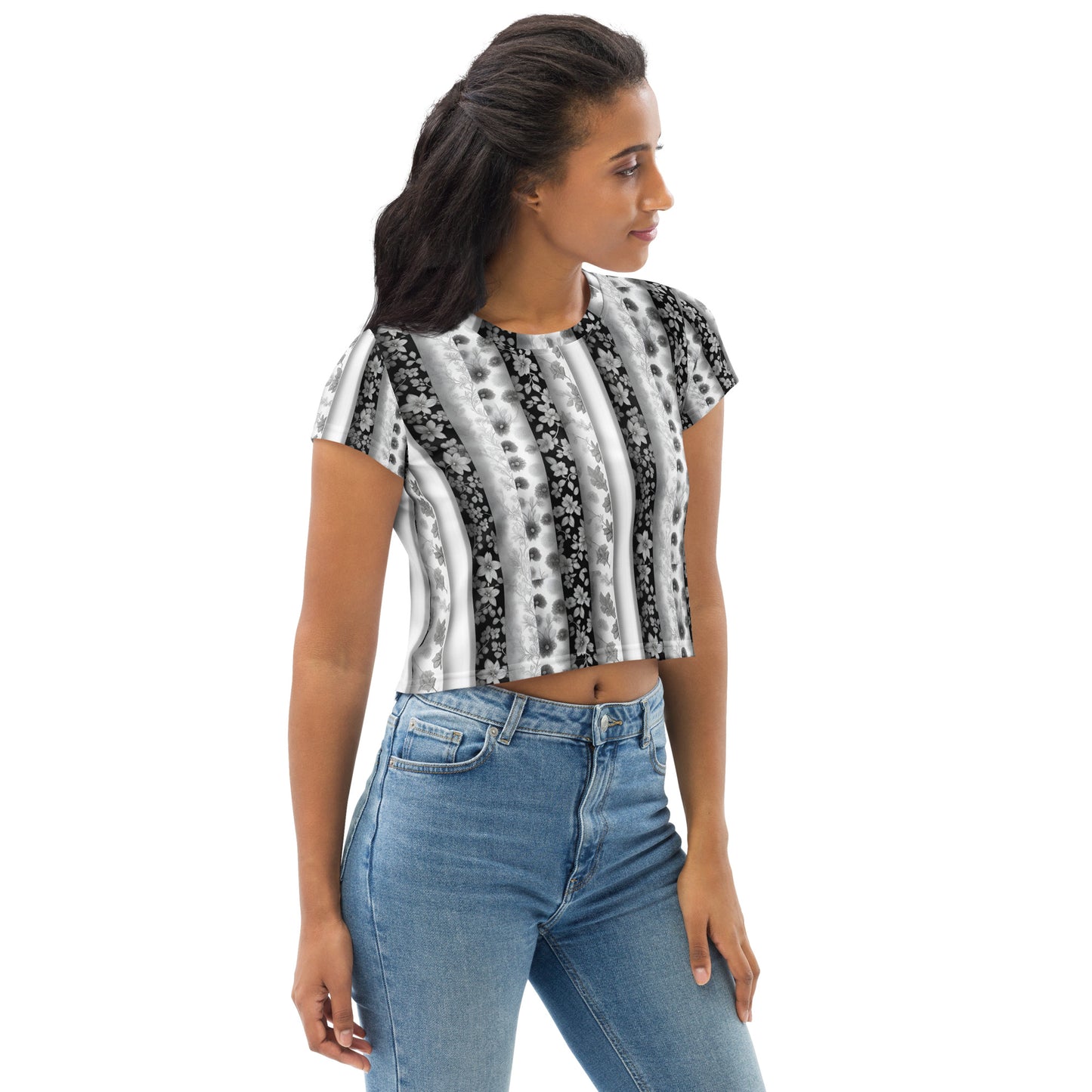 All-Over Print Crop Tee