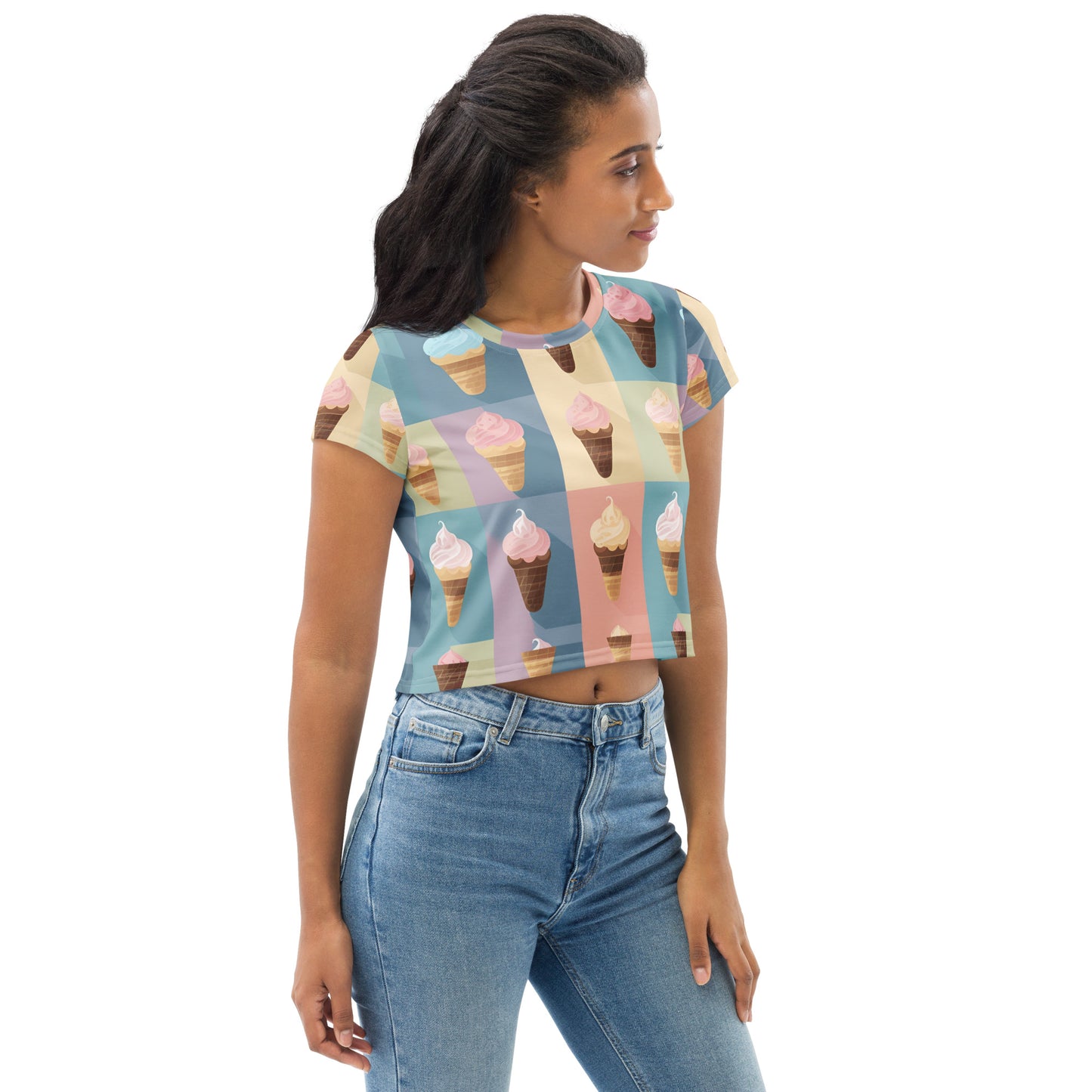 All-Over Print Crop Tee