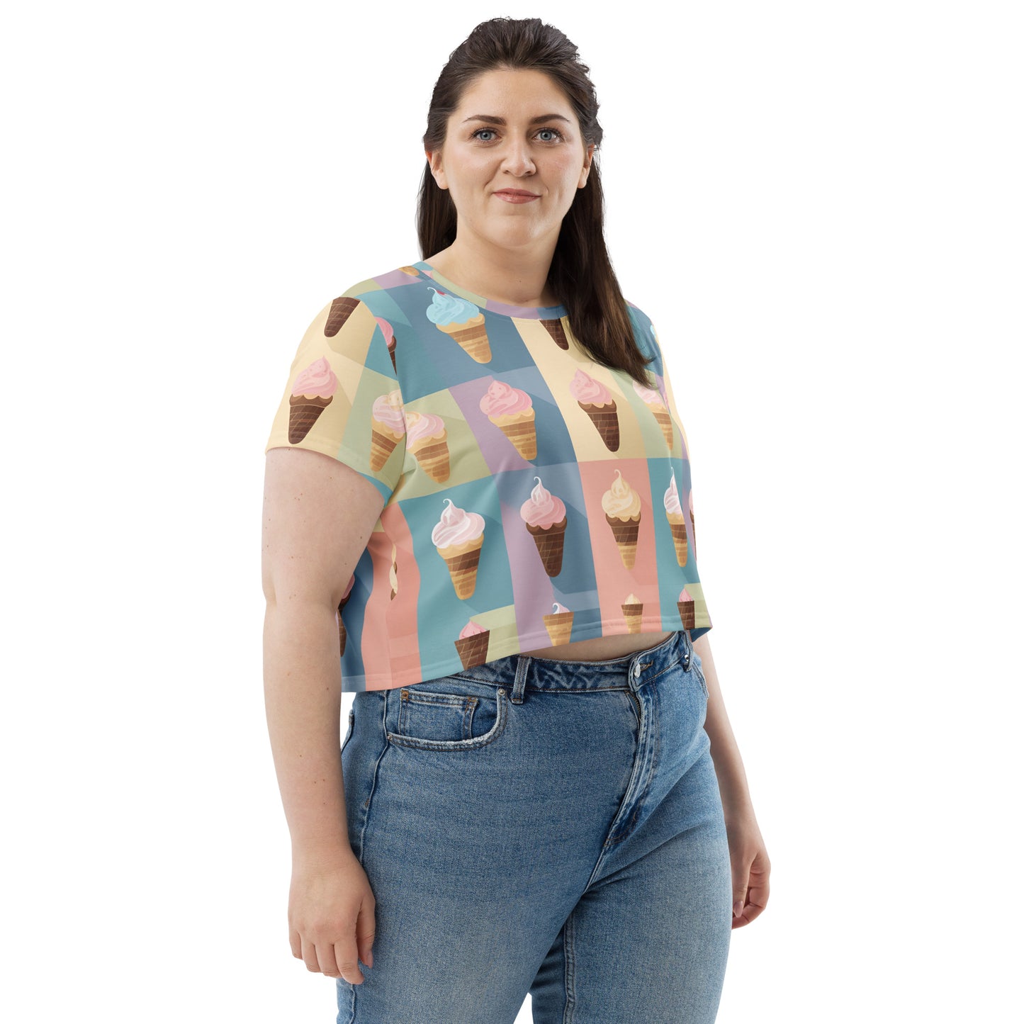 All-Over Print Crop Tee