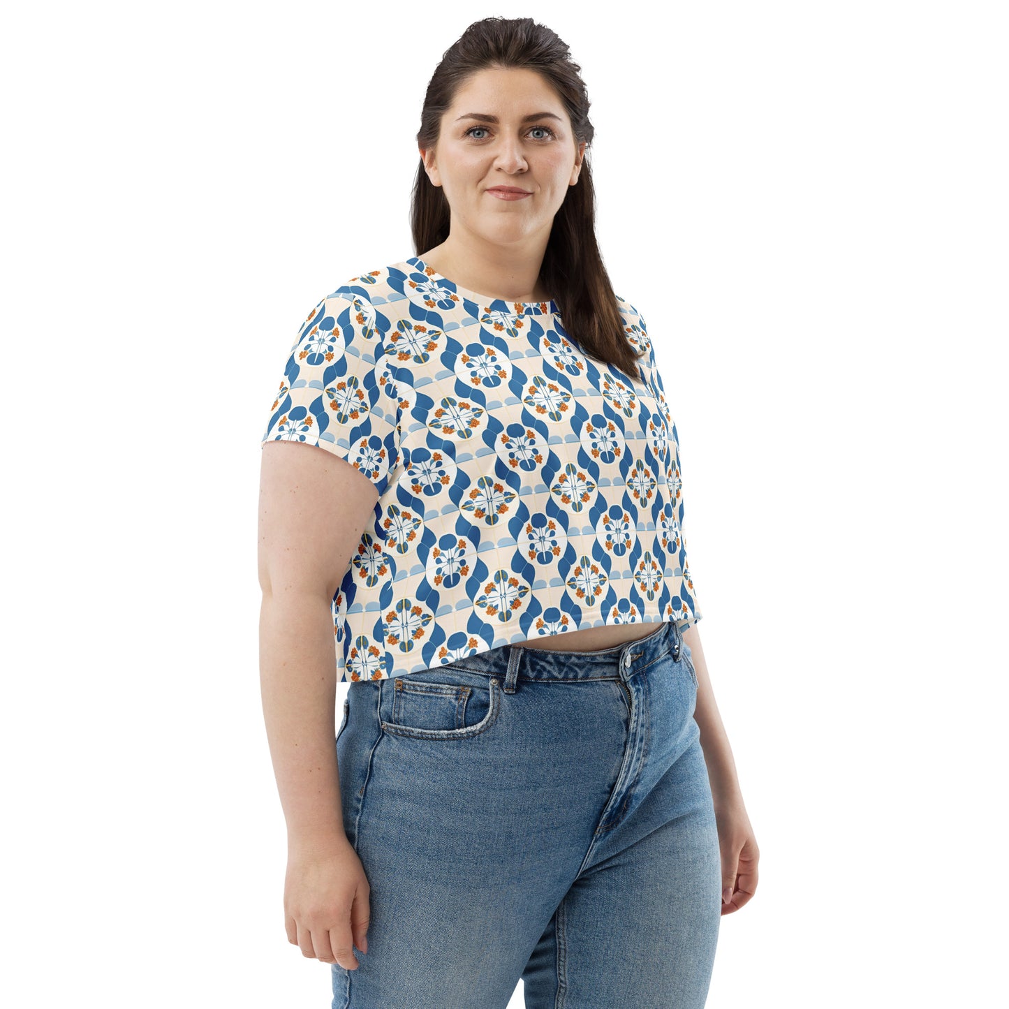 All-Over Print Crop Tee