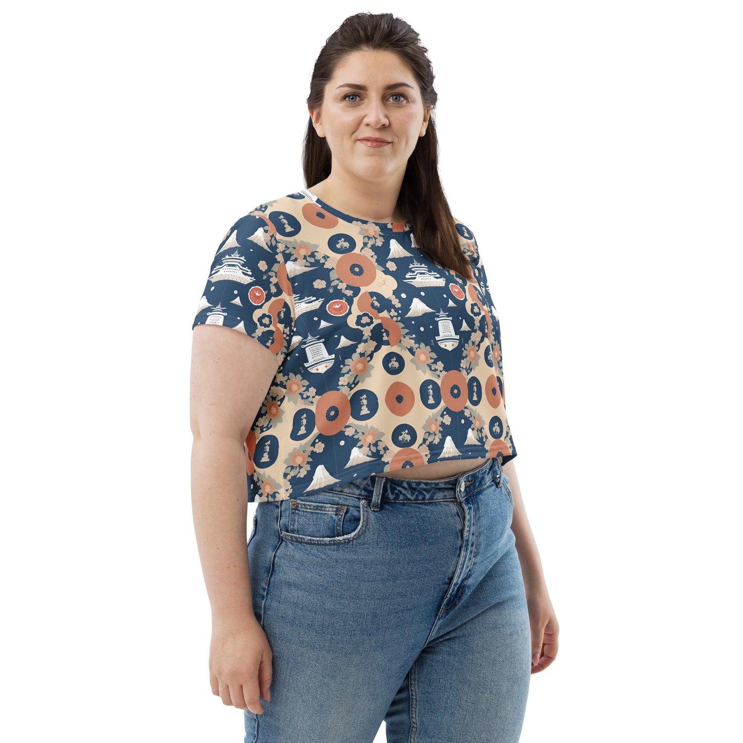 All-Over Print Crop Tee