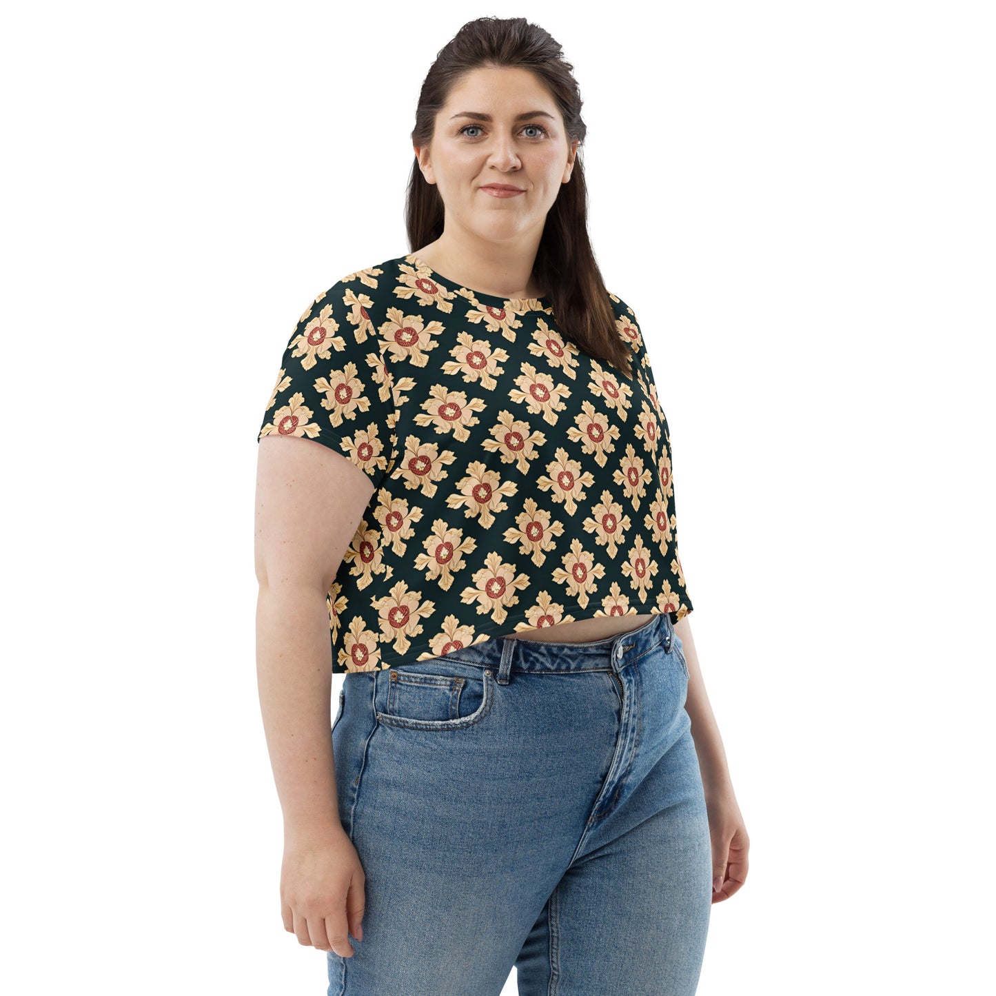 All-Over Print Crop Tee