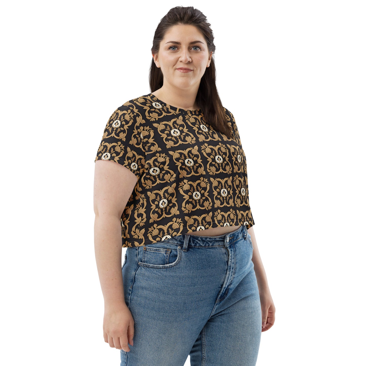 All-Over Print Crop Tee