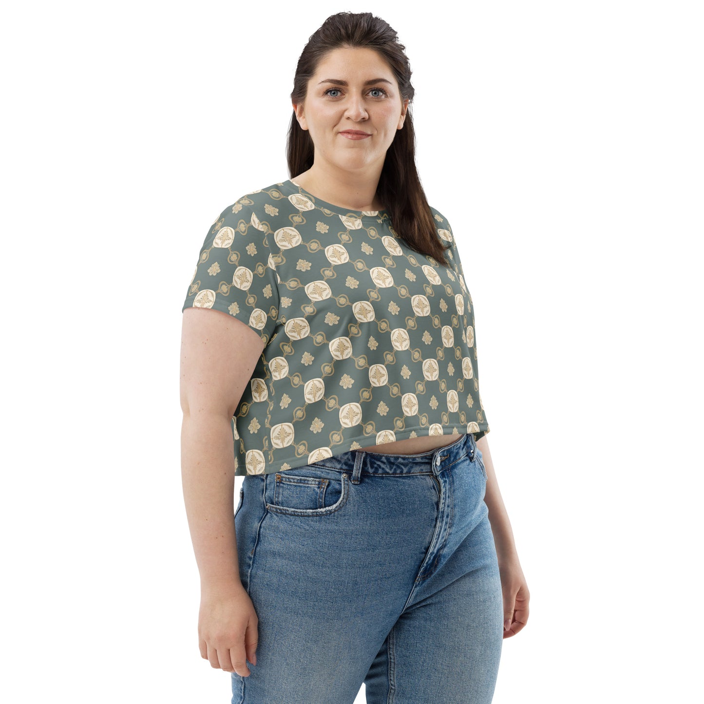 All-Over Print Crop Tee