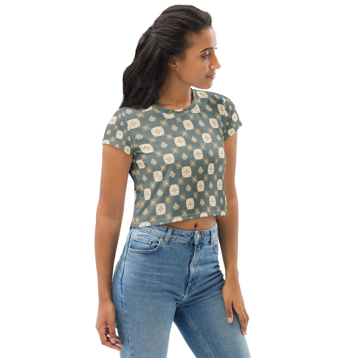 All-Over Print Crop Tee