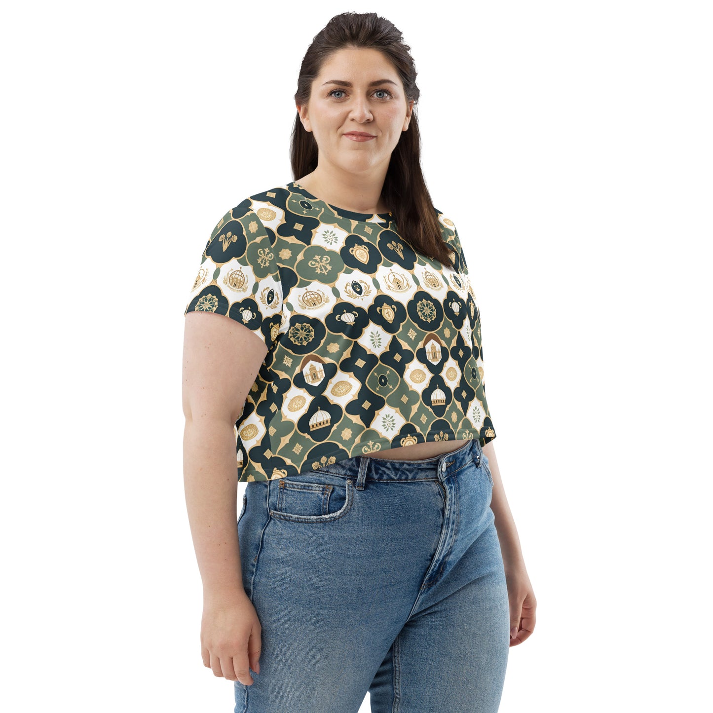 All-Over Print Crop Tee