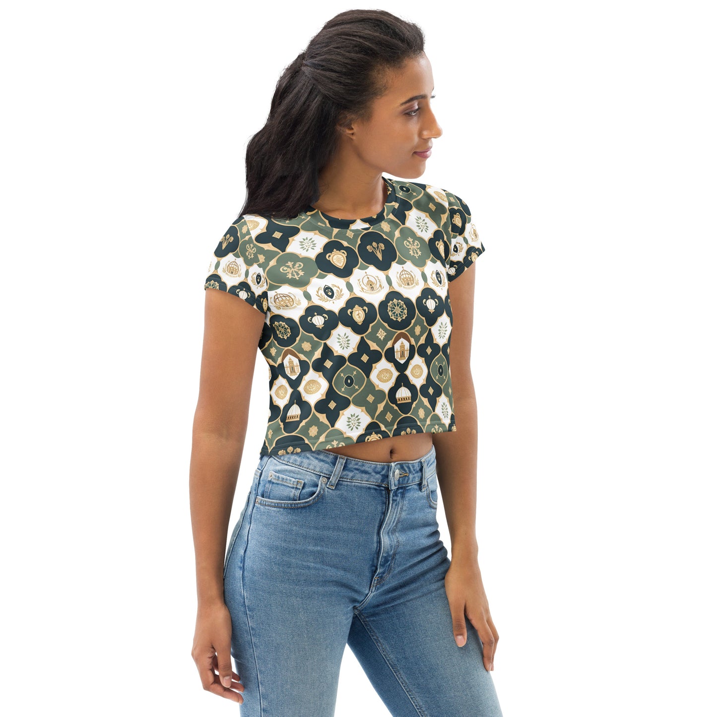 All-Over Print Crop Tee