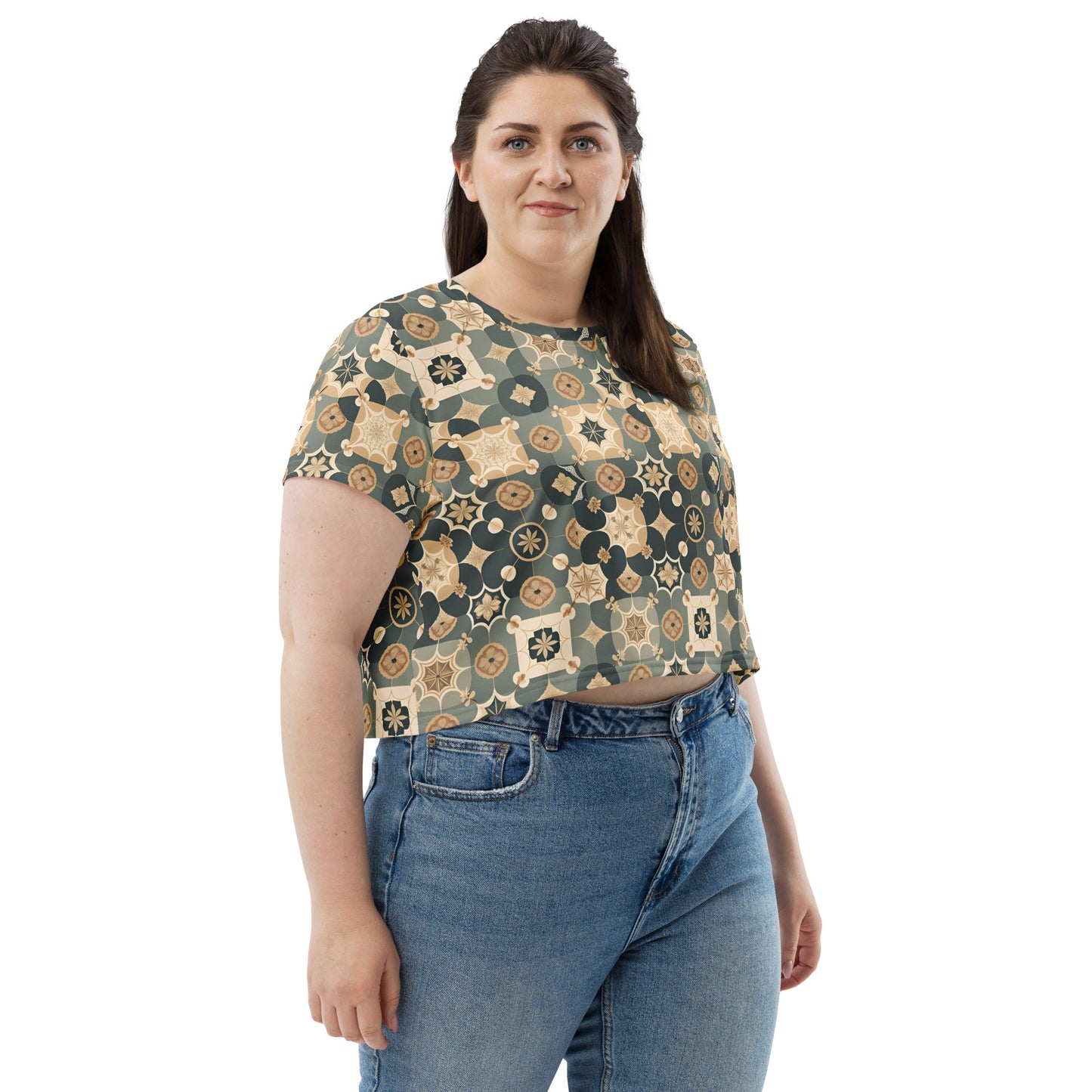 All-Over Print Crop Tee