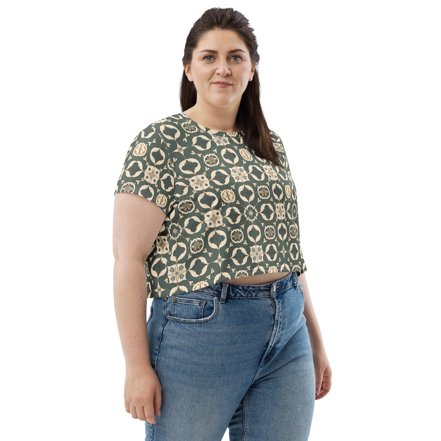 All-Over Print Crop Tee