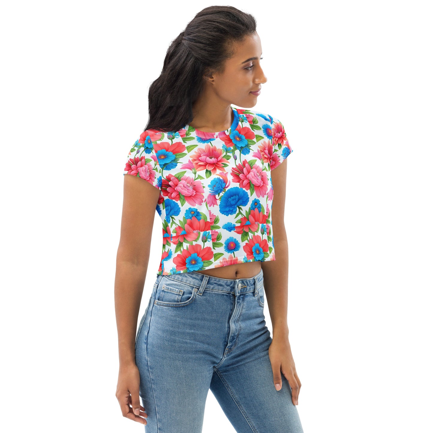 All-Over Print Crop Tee