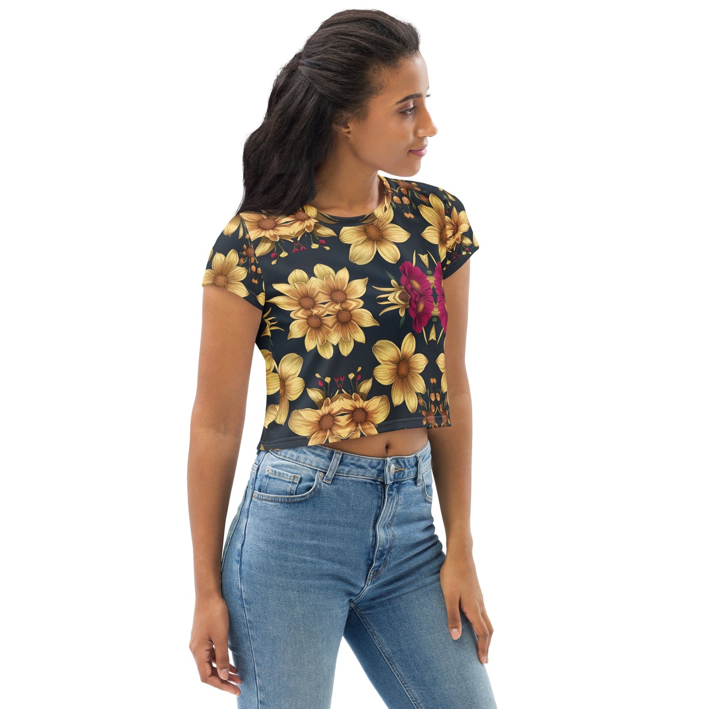 All-Over Print Crop Tee