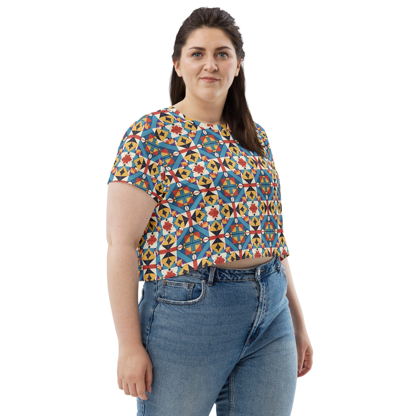 All-Over Print Crop Tee