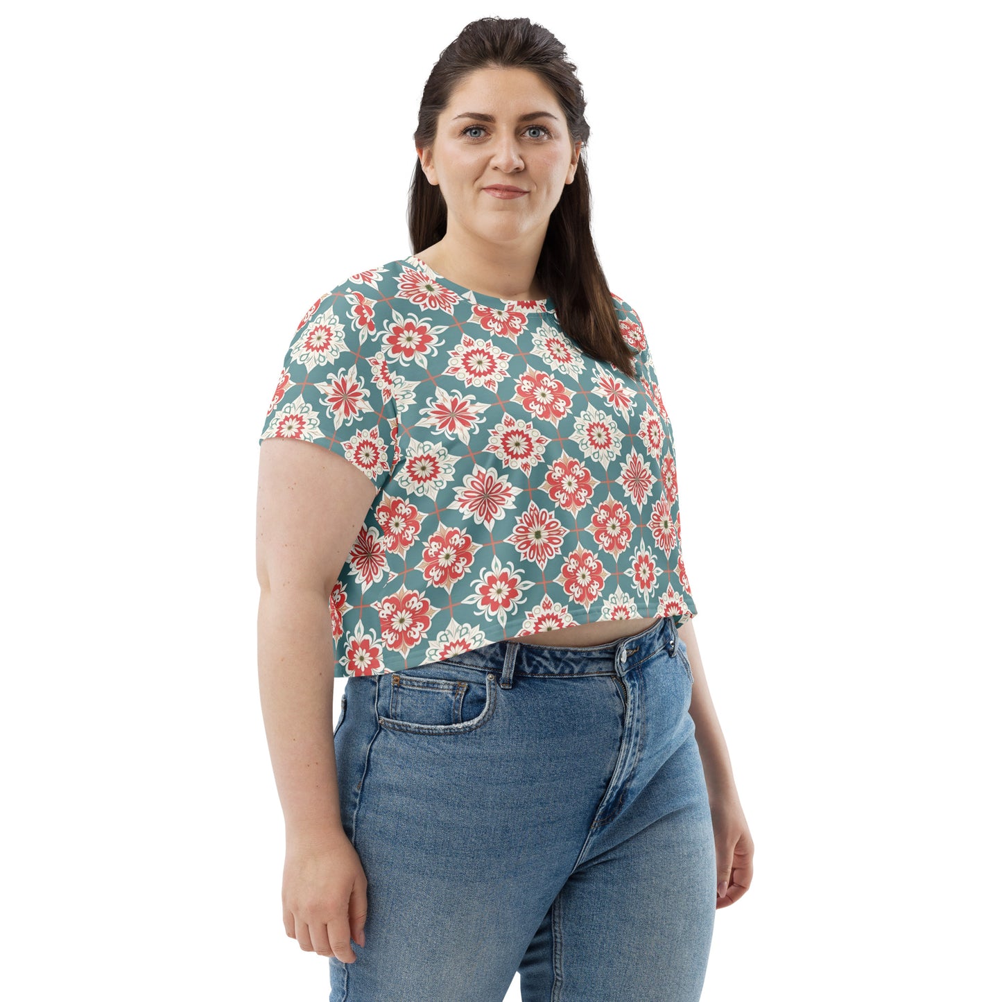 All-Over Print Crop Tee