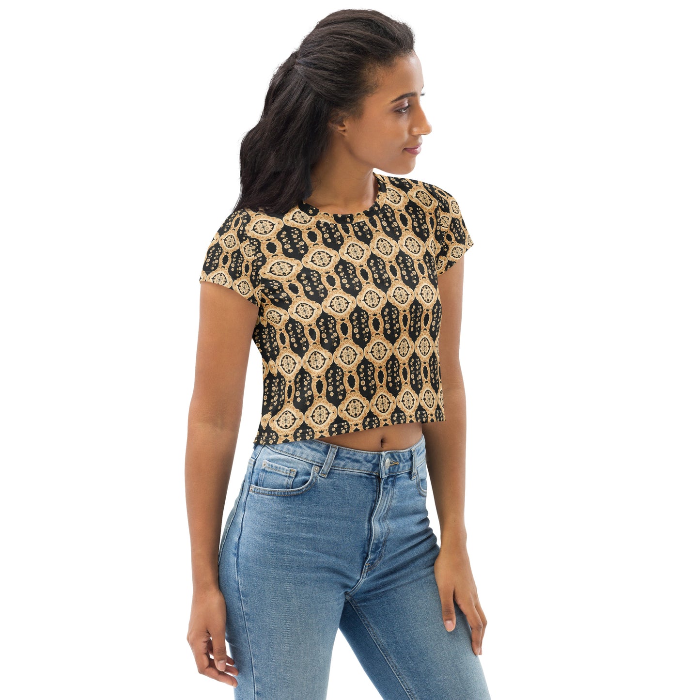 All-Over Print Crop Tee