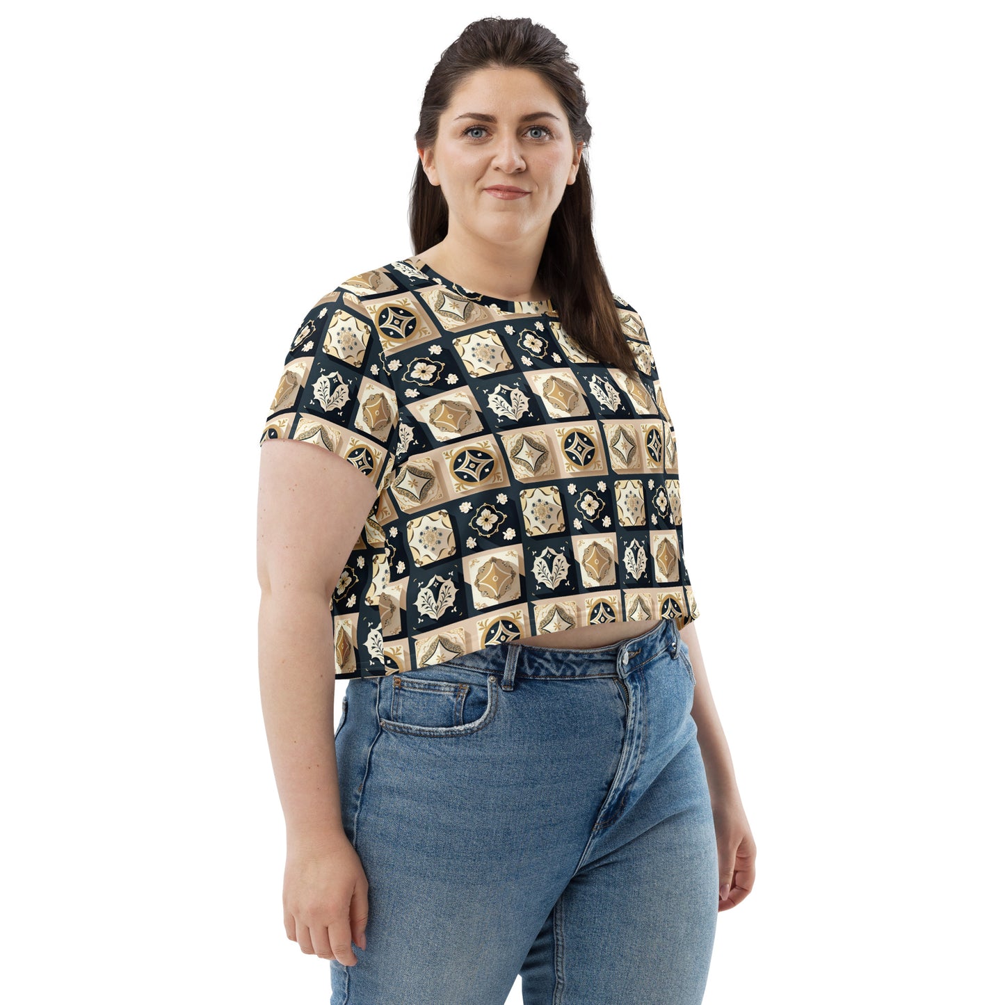 All-Over Print Crop Tee