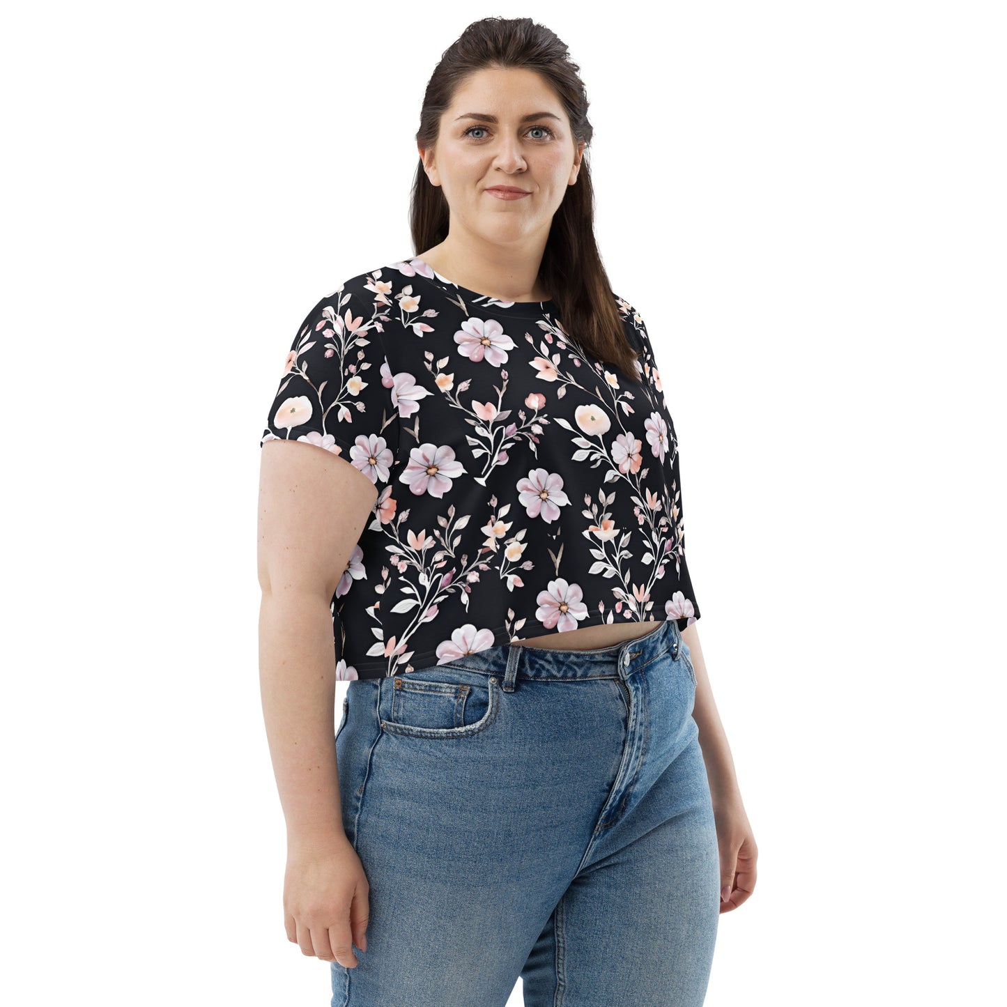 All-Over Print Crop Tee