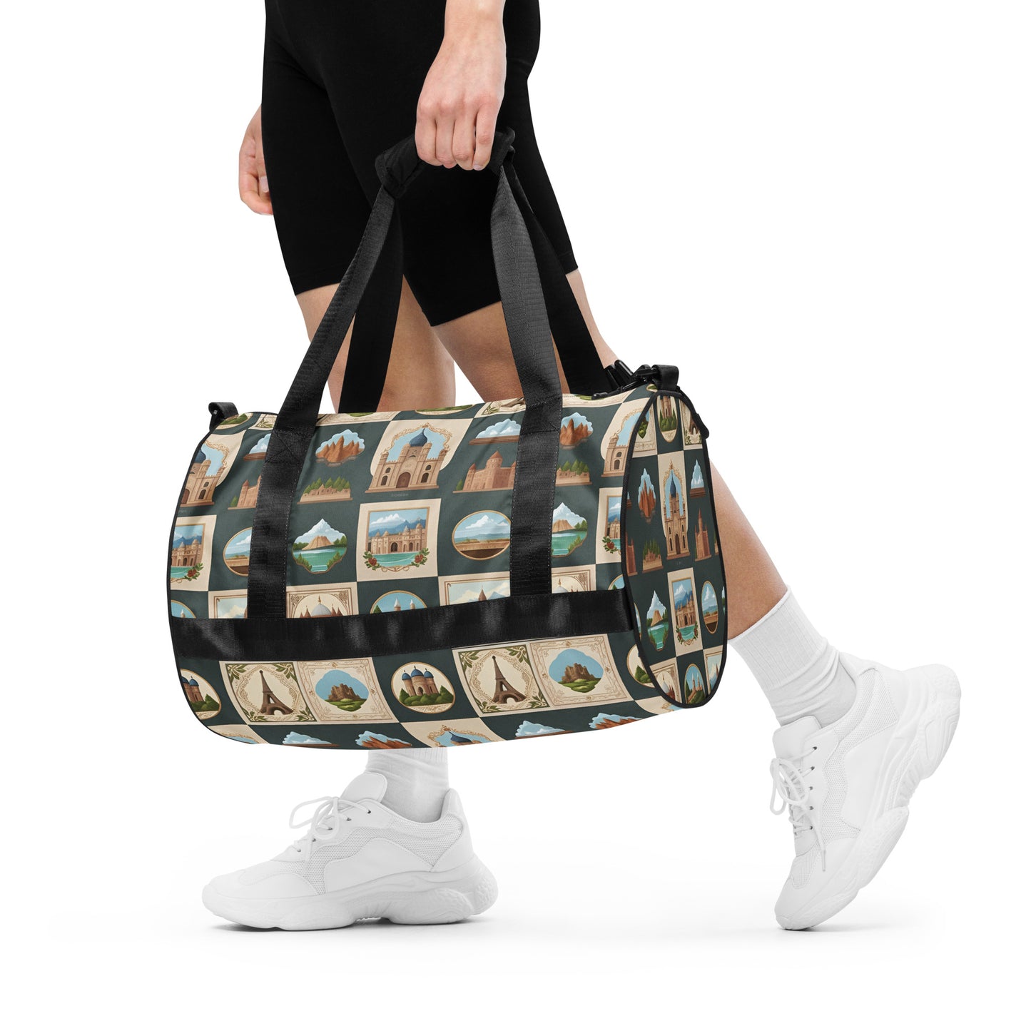 All-over print gym bag