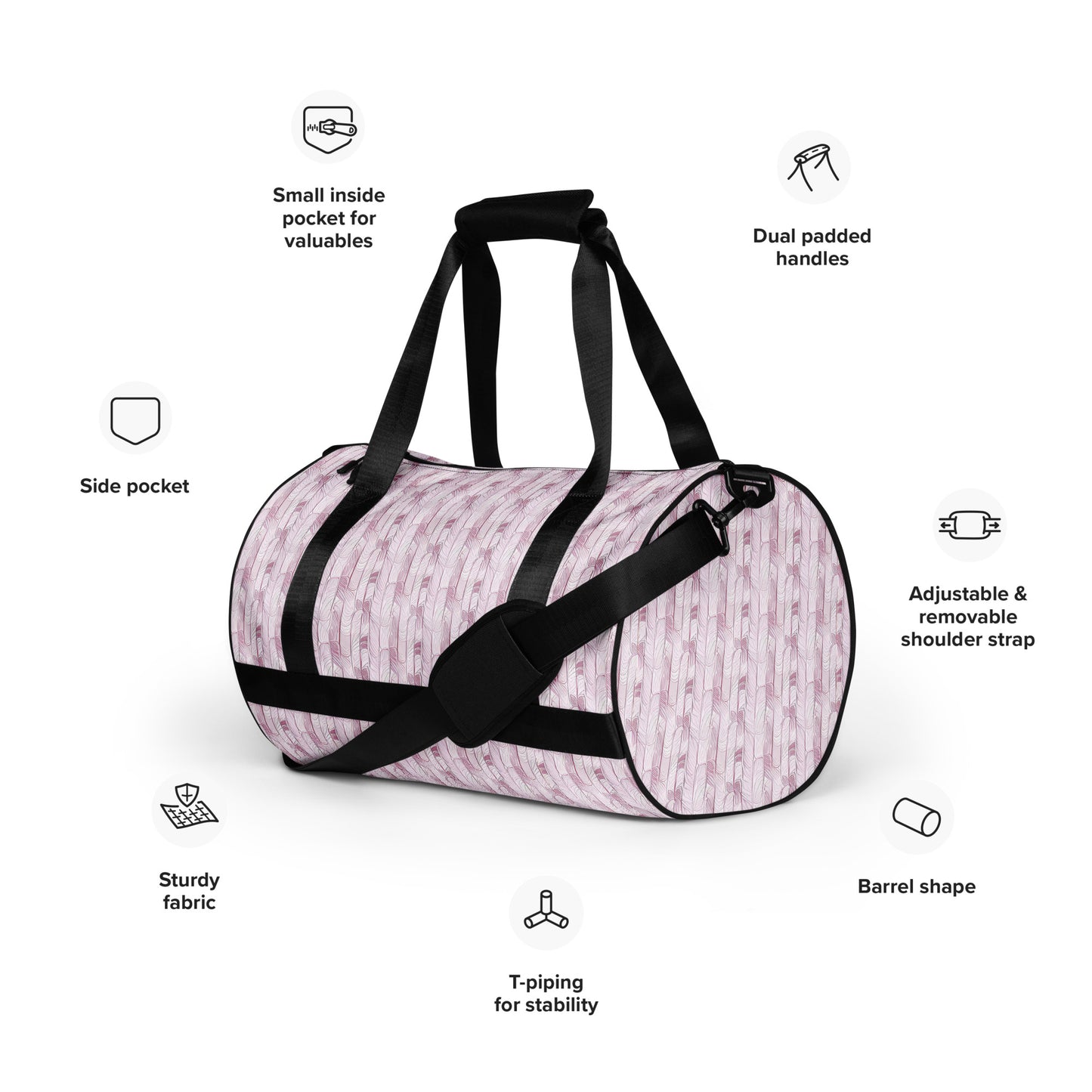 All-over print gym bag