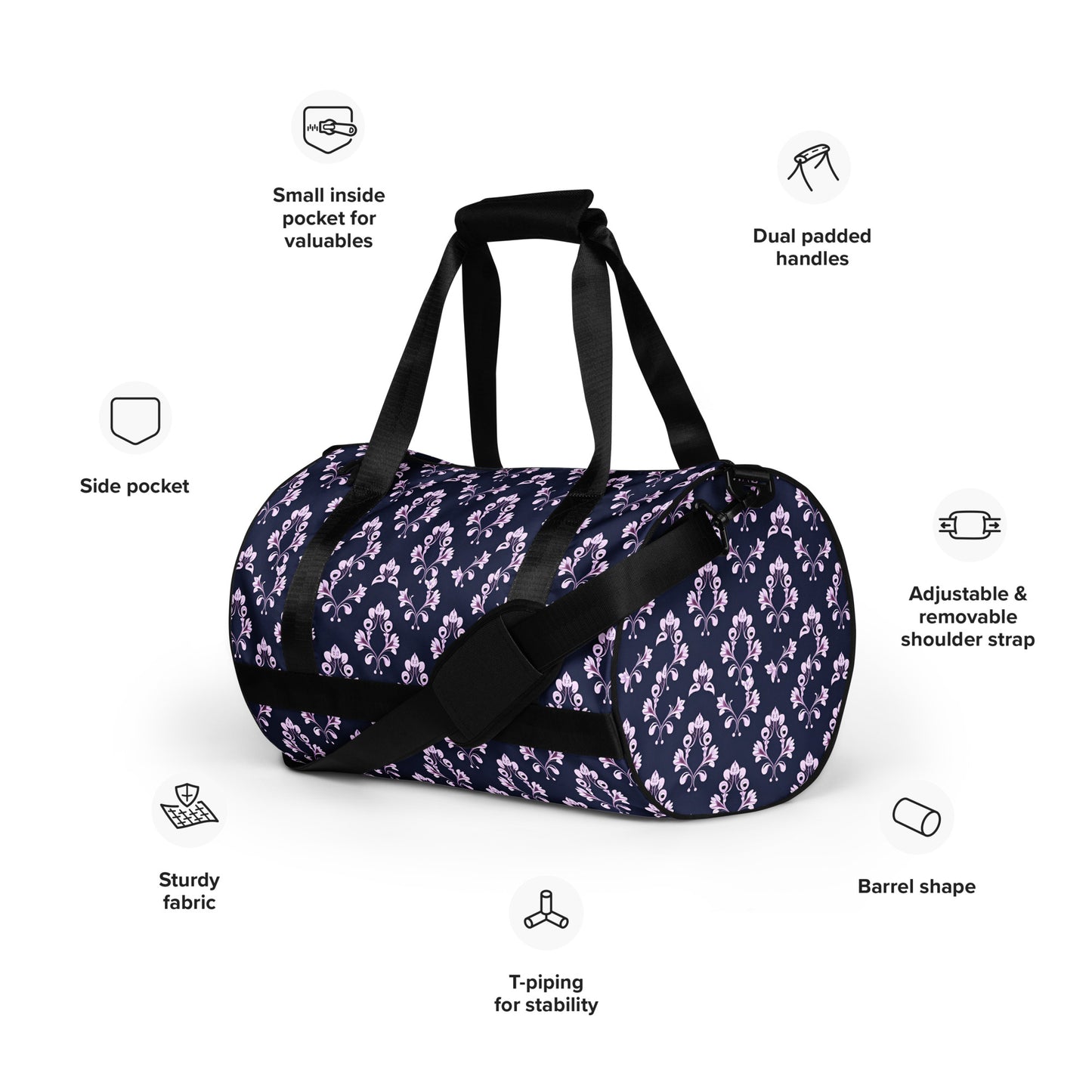 All-over print gym bag